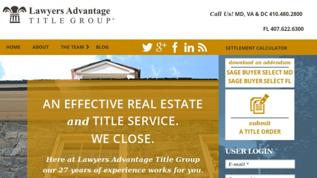 Lawyers Advantage Website